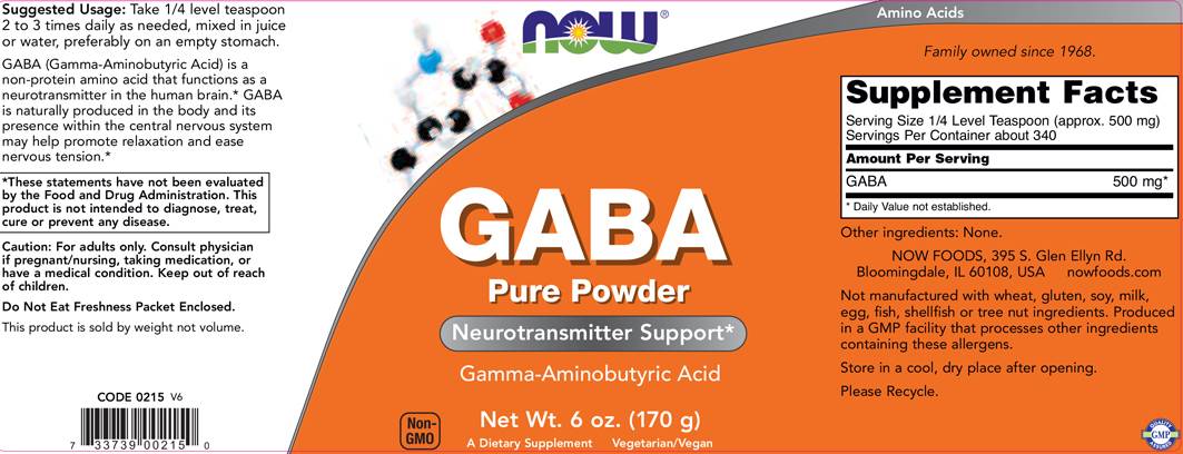 GABA Powder - 170 grams - Nutra Best Europe