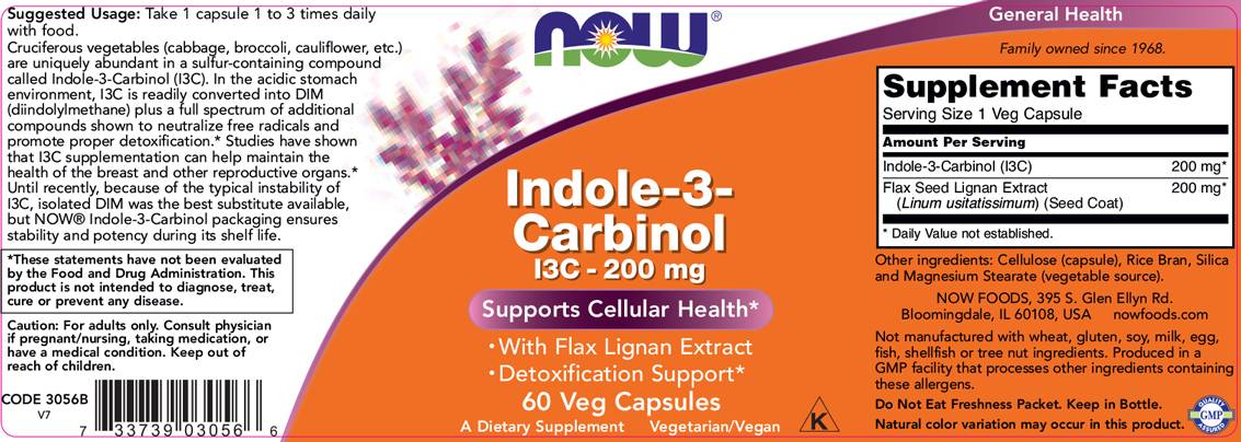 Indole-3-Carbinol (I3C) 200 mg - 60 capsules - Nutra Best Europe