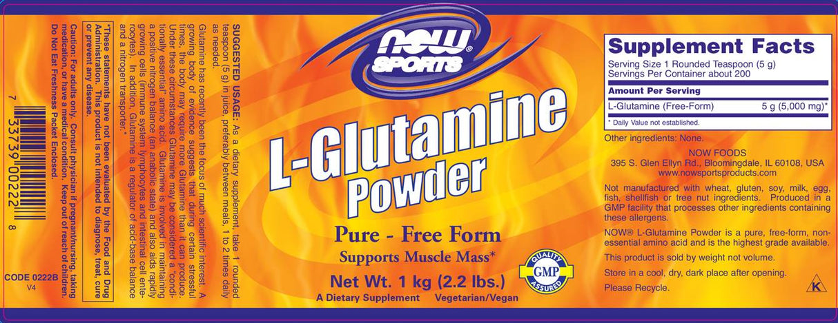 L-Glutamine Powder - 1000 grams - Nutra Best Europe
