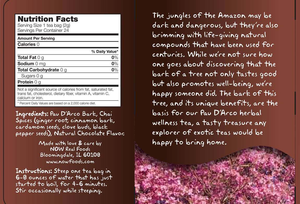 Pau D'Arco Tea - 24 Packets - Nutra Best Europe