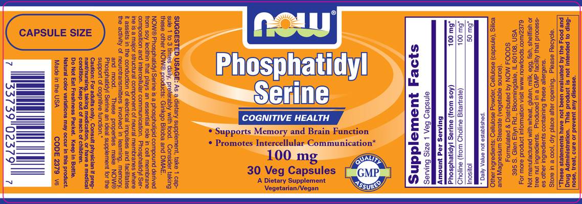 Phosphatidyl Serine 100 mg - 30 capsules - Nutra Best Europe