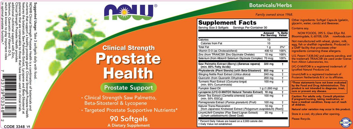 Prostate Health - 180 Gel capsules - Nutra Best Europe