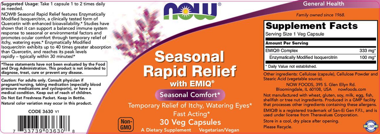 Seasonal Rapid Relief - 30 capsules - Nutra Best Europe