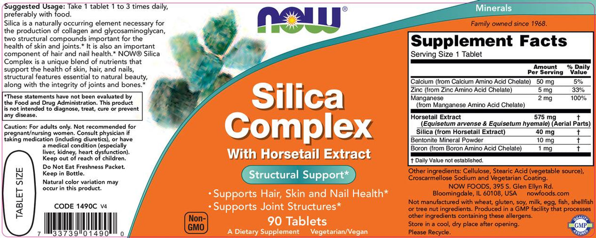 Silica Complex 500 mg - 90 Tablets - Nutra Best Europe