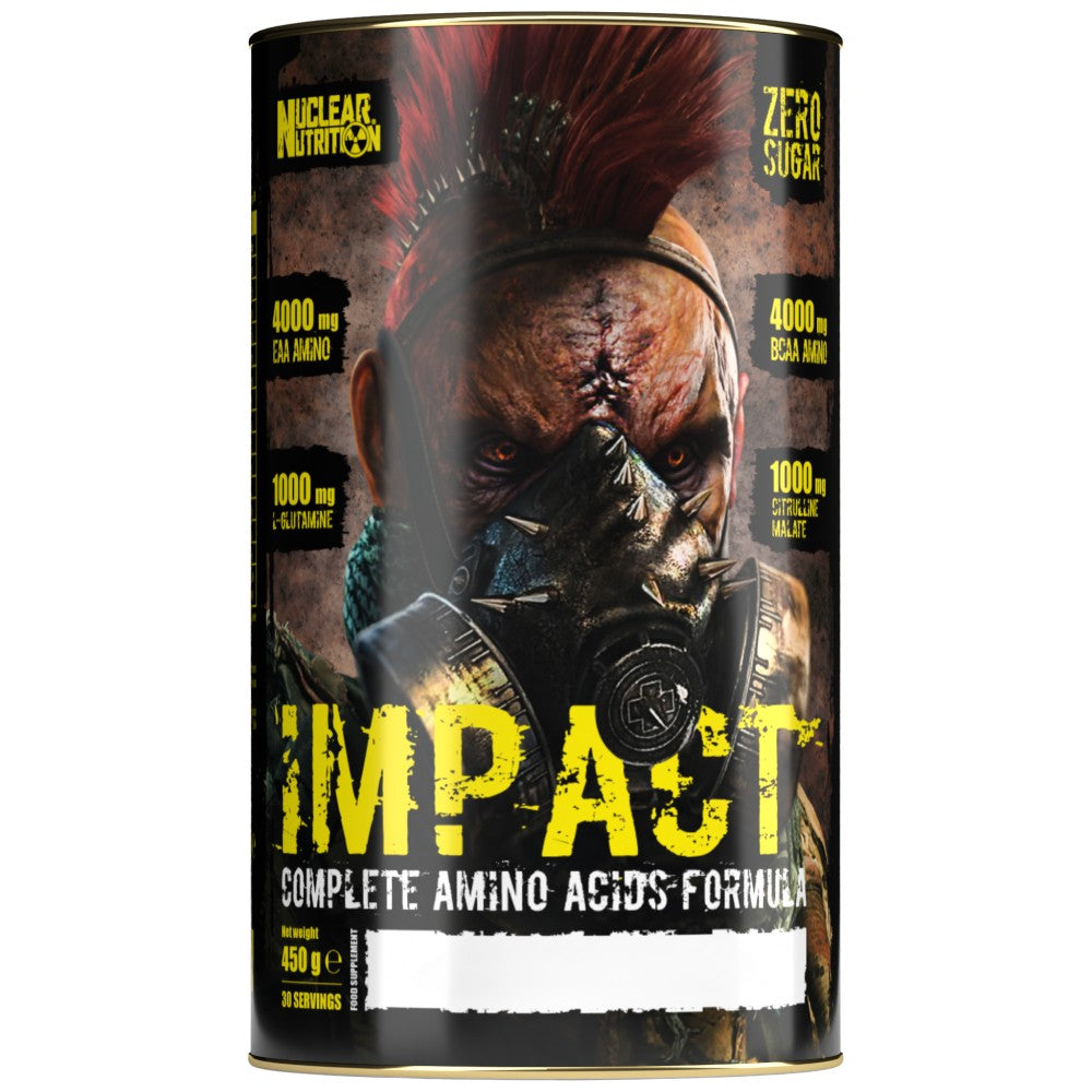 Nuclear Impact | Complete Amino Acids Formula - BCAA, EAA, Glutamine, Citrulline - 450 grams - Nutra Best Europe