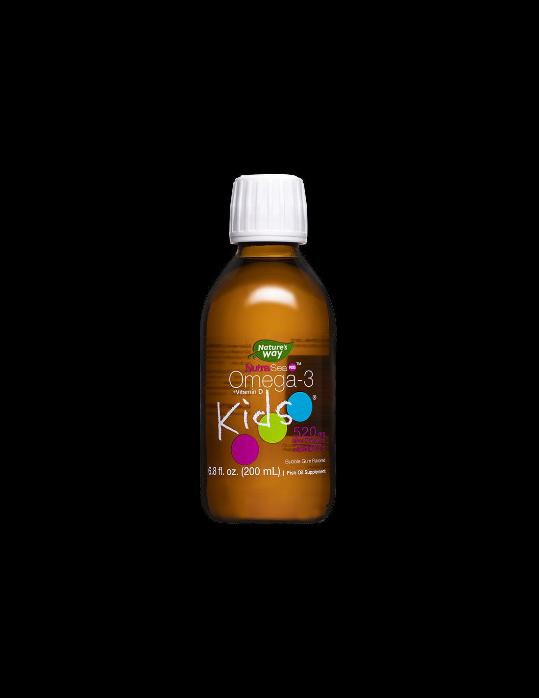 Omega-3 + vitamin D3 for children - NutraSea Kids - Highly digestible liquid formula, 200 ml, with gum flavor - Nutra Best Europe