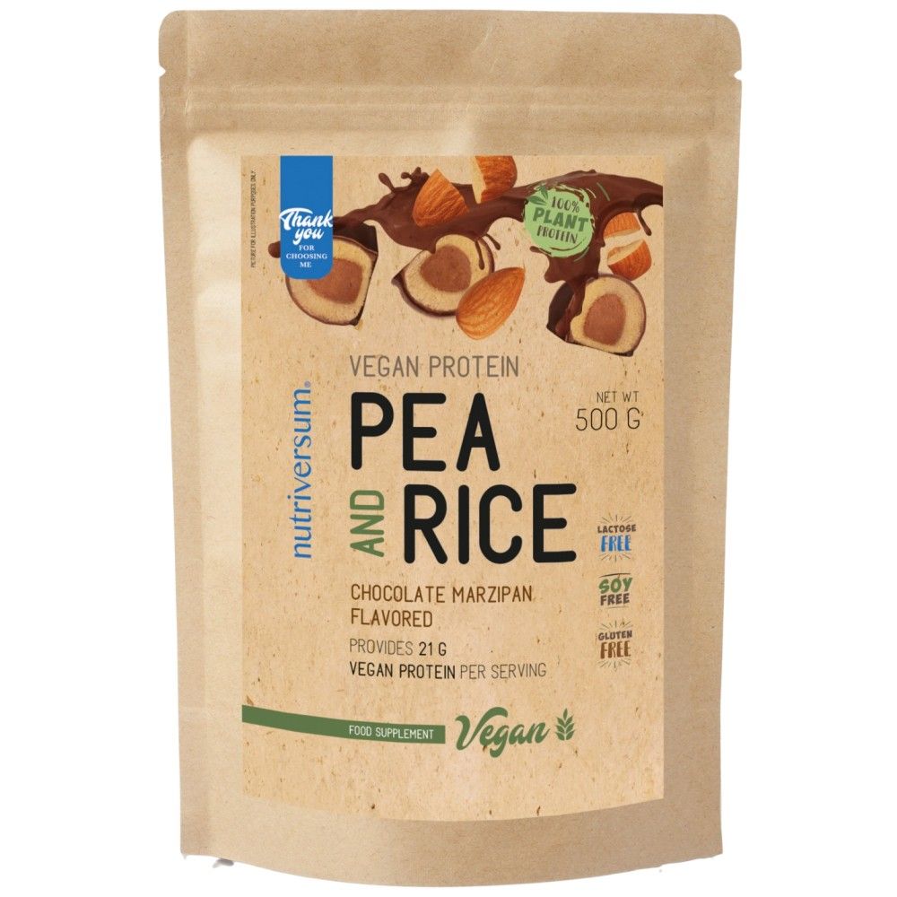 Vegan Protein | Pea and Rice - 500 grams - Nutra Best Europe