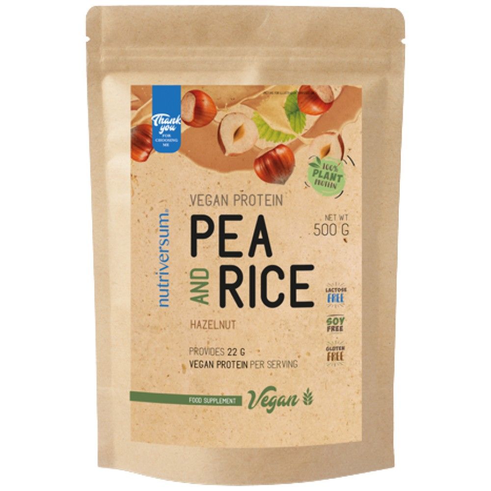 Vegan Protein | Pea and Rice - 500 grams - Nutra Best Europe