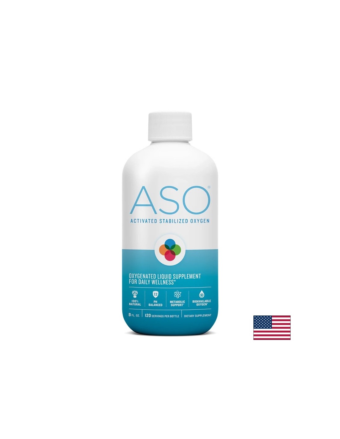 ASO® oxygenated water, 480 ml - Nutra Best Europe