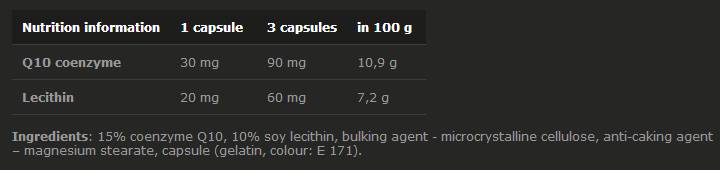 Coenzyme Q10 30 capsules - Nutra Best Europe