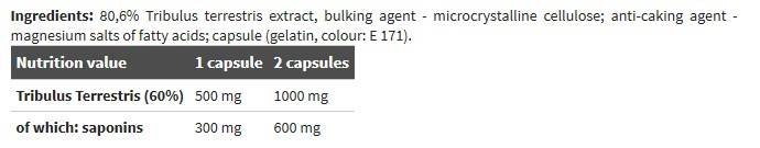 TRIBUSTERON 60 - 120 capsules - Nutra Best Europe