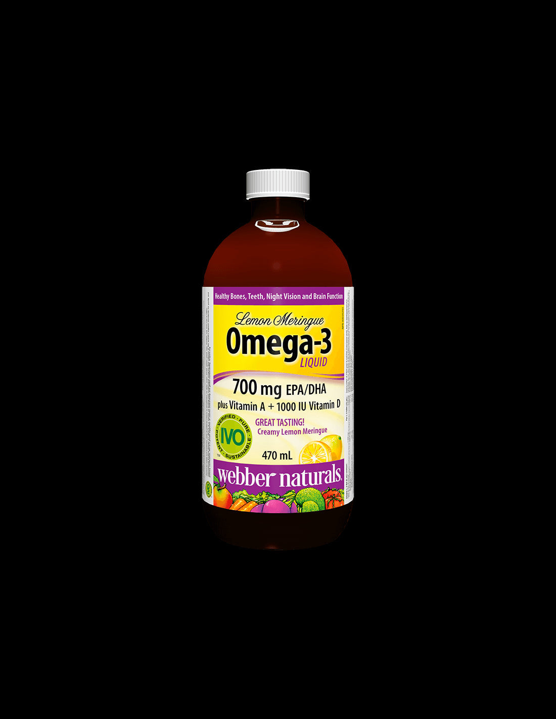 Omega-3 Liquid plus Vitamin A + Vitamin D3 - Omega-3, 1233 mg (700 mg EPA/DHA) + Vitamin D3 and A, 470 ml - Nutra Best Europe