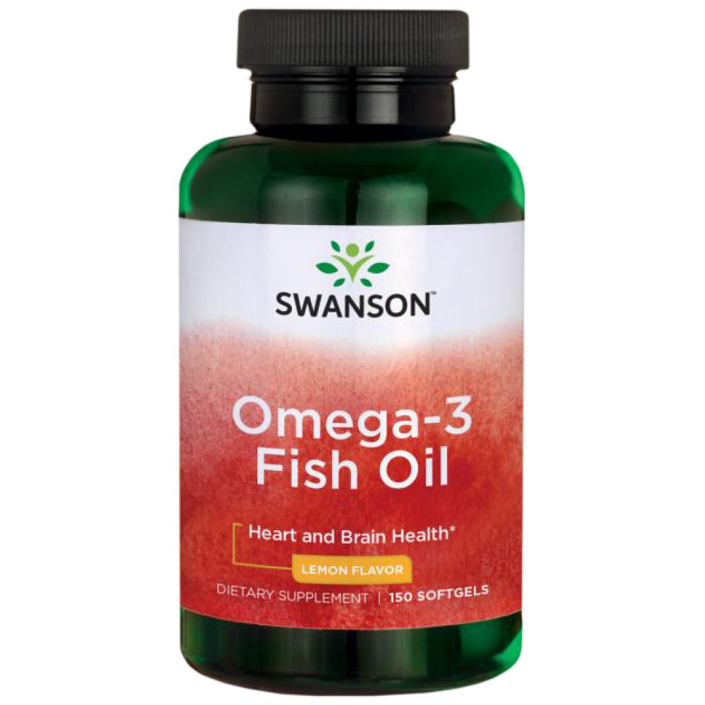 Lemon Flavor Omega 3 1000 mg - 150 Gel capsules - Nutra Best Europe