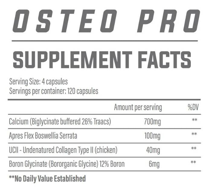 Osteo Pro | with Type 2 Collagen - 120 capsules - Nutra Best Europe
