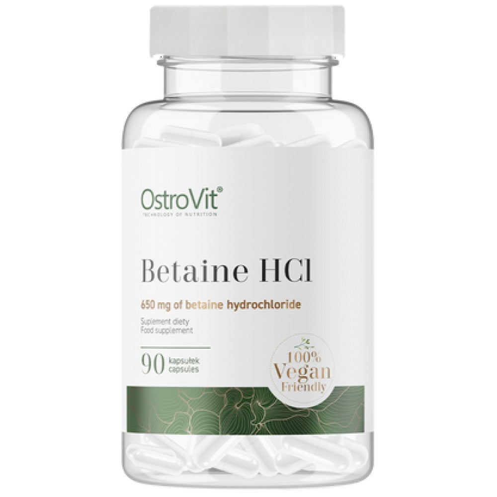 Betaine HCl 650 mg 90 capsules - Nutra Best Europe