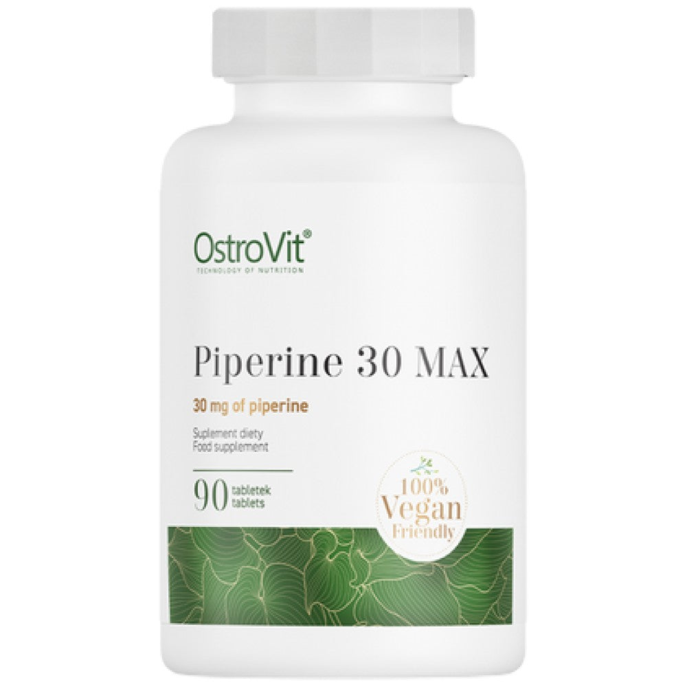 Piperine 30 Max 90 Tablets - Nutra Best Europe