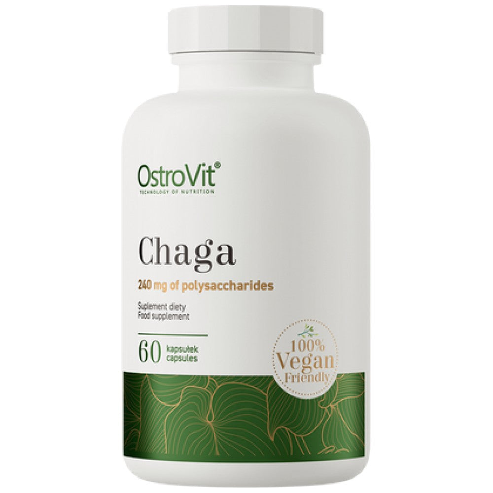 Chaga 600mg | Vege 60 capsules - Nutra Best Europe