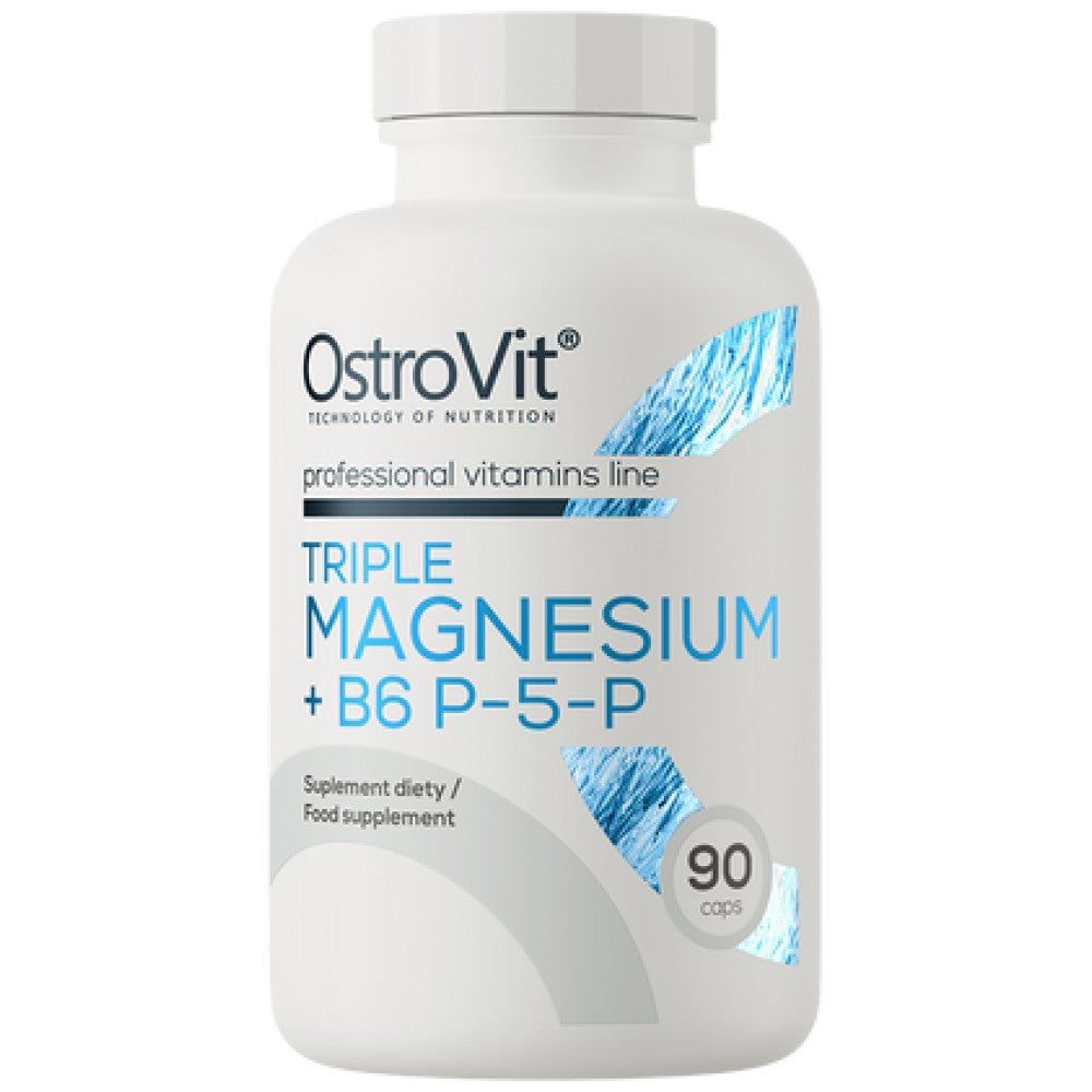 Triple Magnesium + B6 P-5-P 90 capsules - Nutra Best Europe