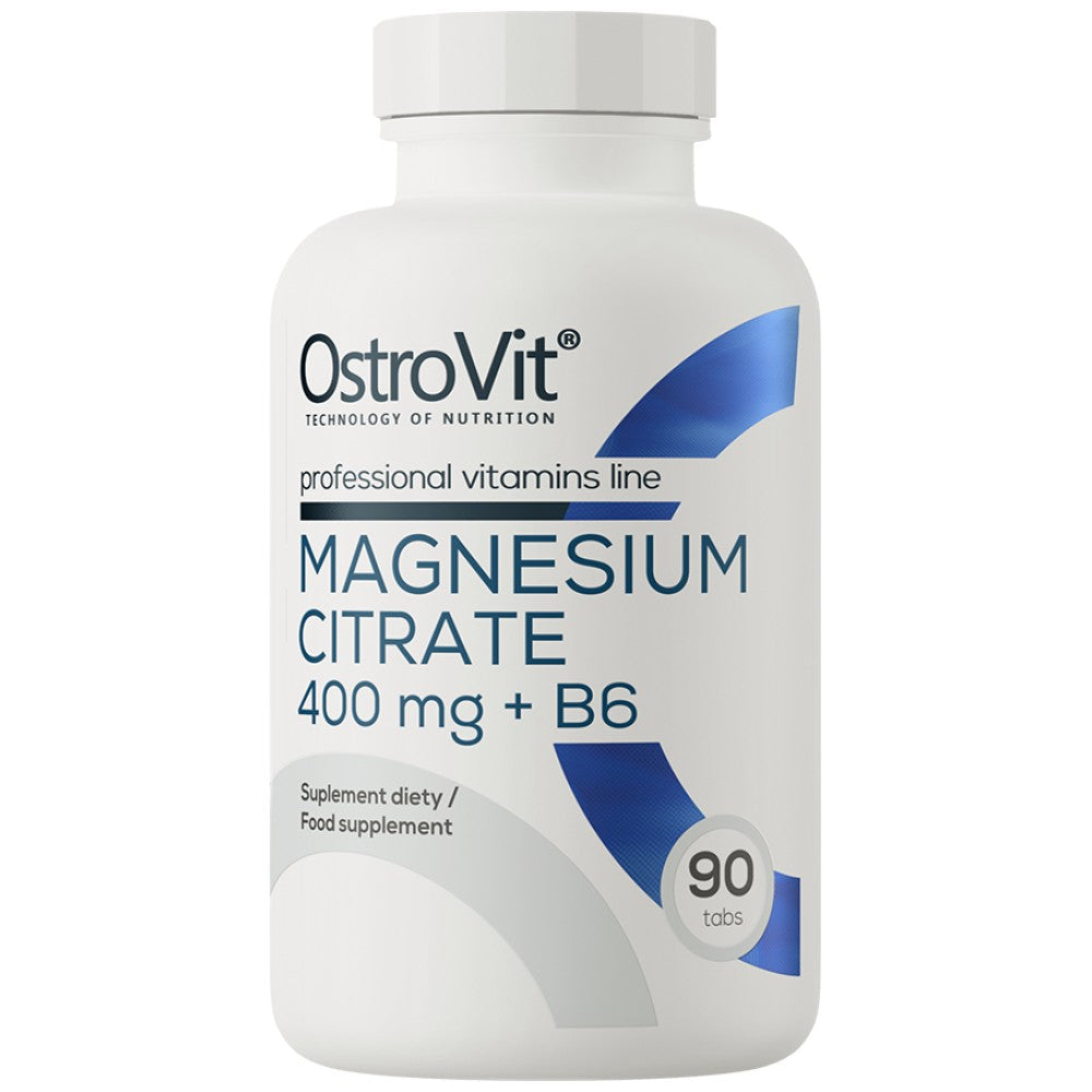 Magnesium Citrate 400 mg + B6 90 Tablets - Nutra Best Europe