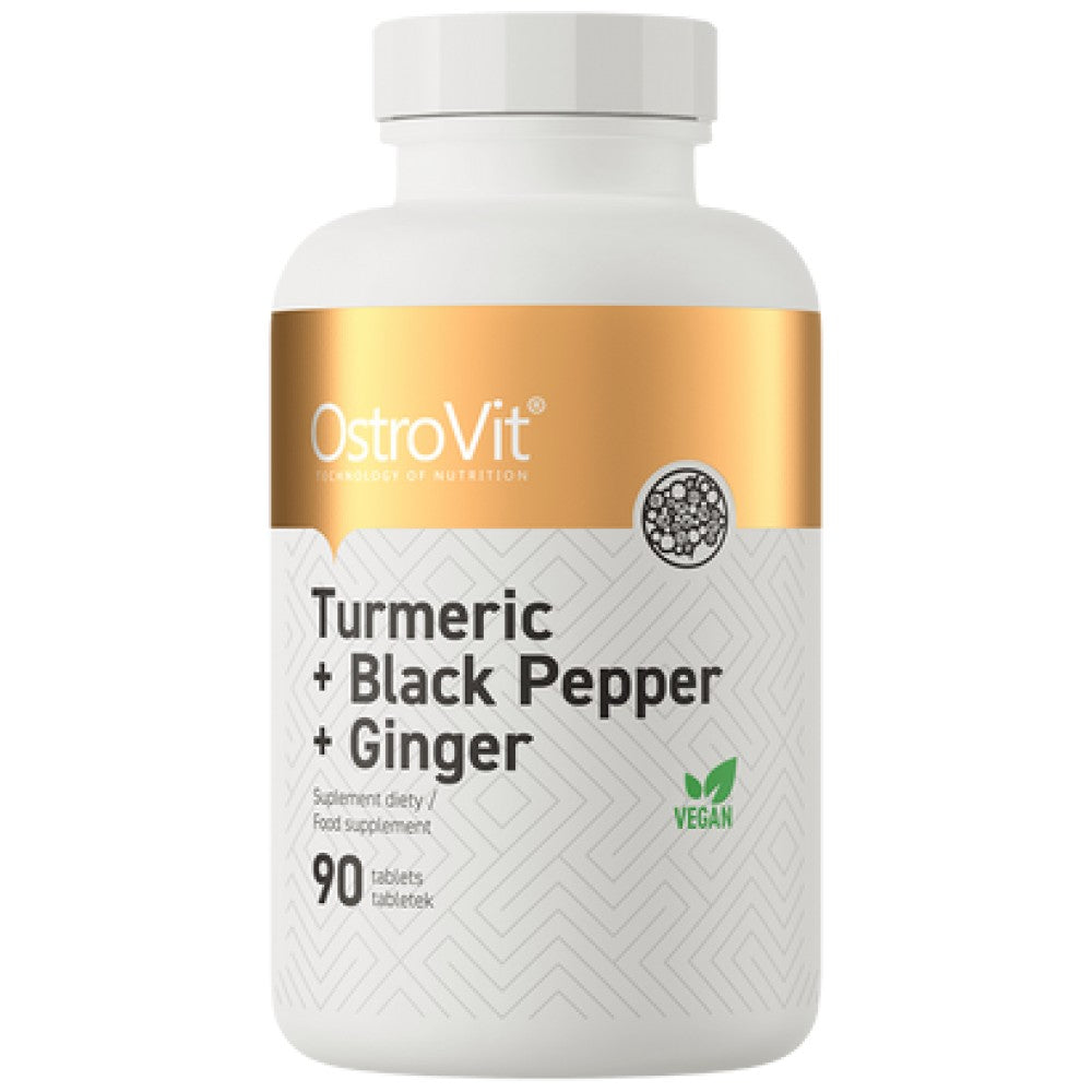 Turmeric + Black Pepper + Ginger 90 Tablets - Nutra Best Europe