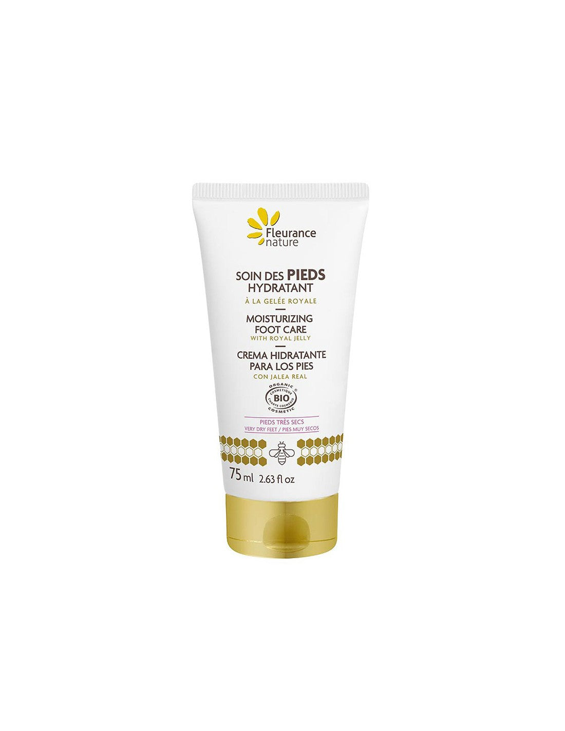 Moisturizing foot cream with royal jelly, ORGANIC, 75 ml - Nutra Best Europe