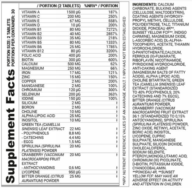 Vitamin Women | Dedicated to Women - 60 Tablets - Nutra Best Europe