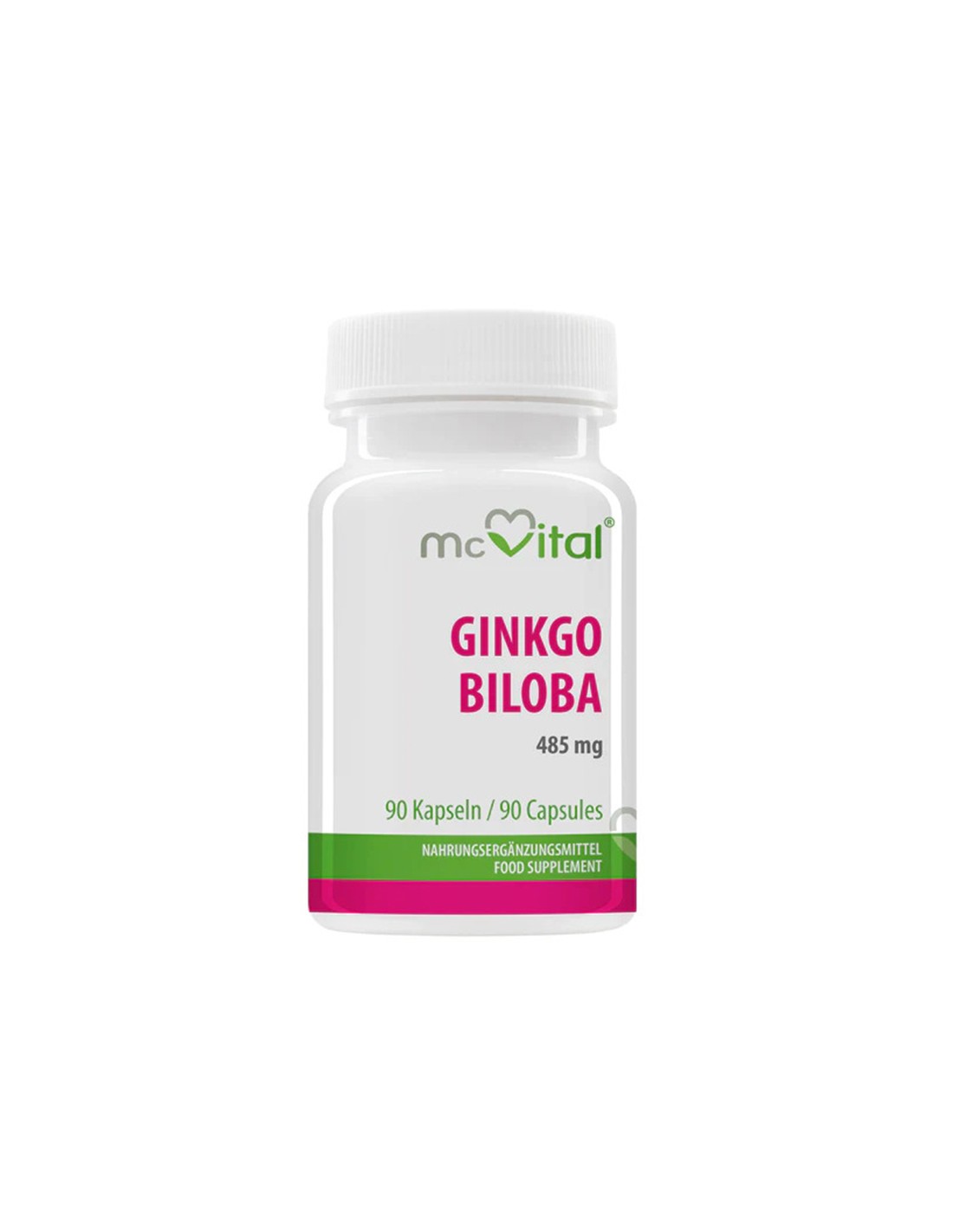 Memory and concentration - Ginkgo biloba, 485 mg x 90 capsules - Nutra Best Europe