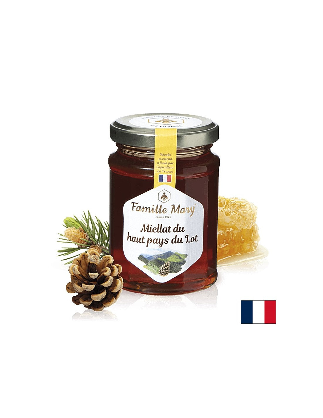 Bee honey Honey dew, from Lot (France), 230 g - Nutra Best Europe