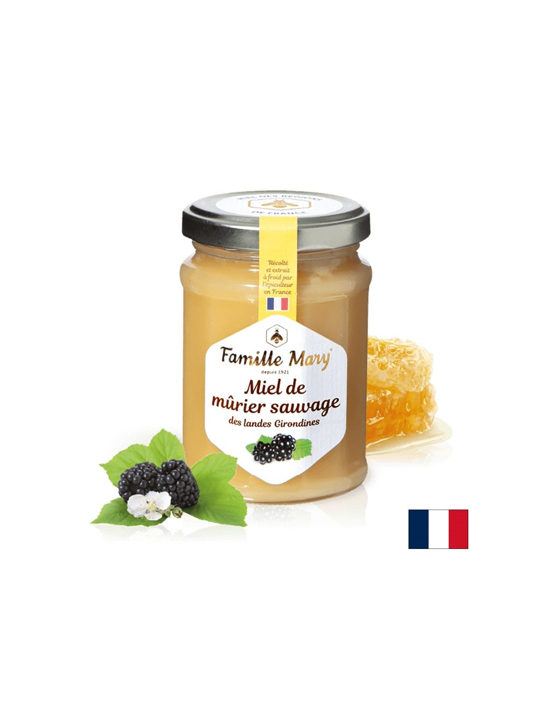 Wild mulberry honey (Girondin, France), 230 g - Nutra Best Europe