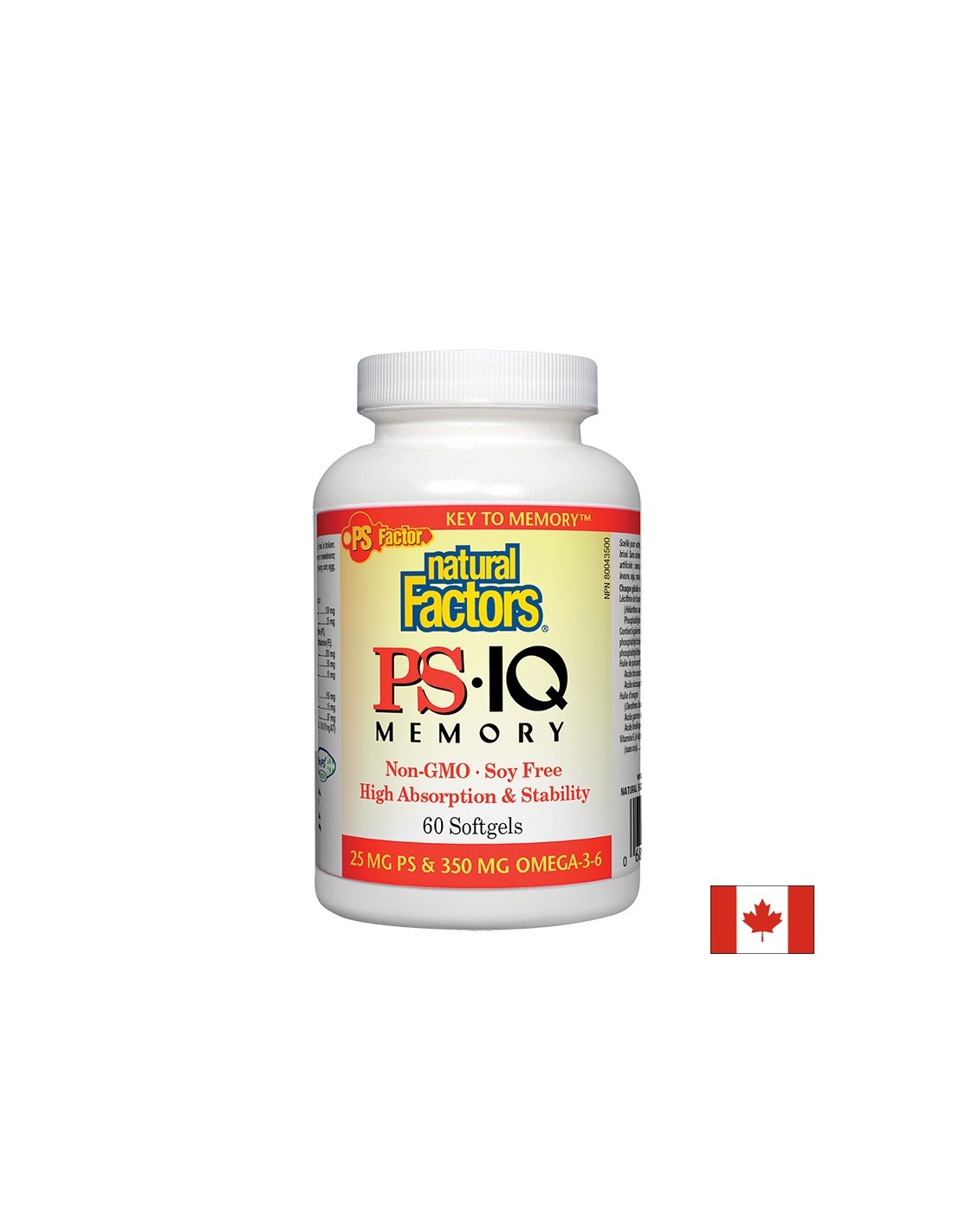 PS-IQ Memory - 60 Gel capsules - Nutra Best Europe