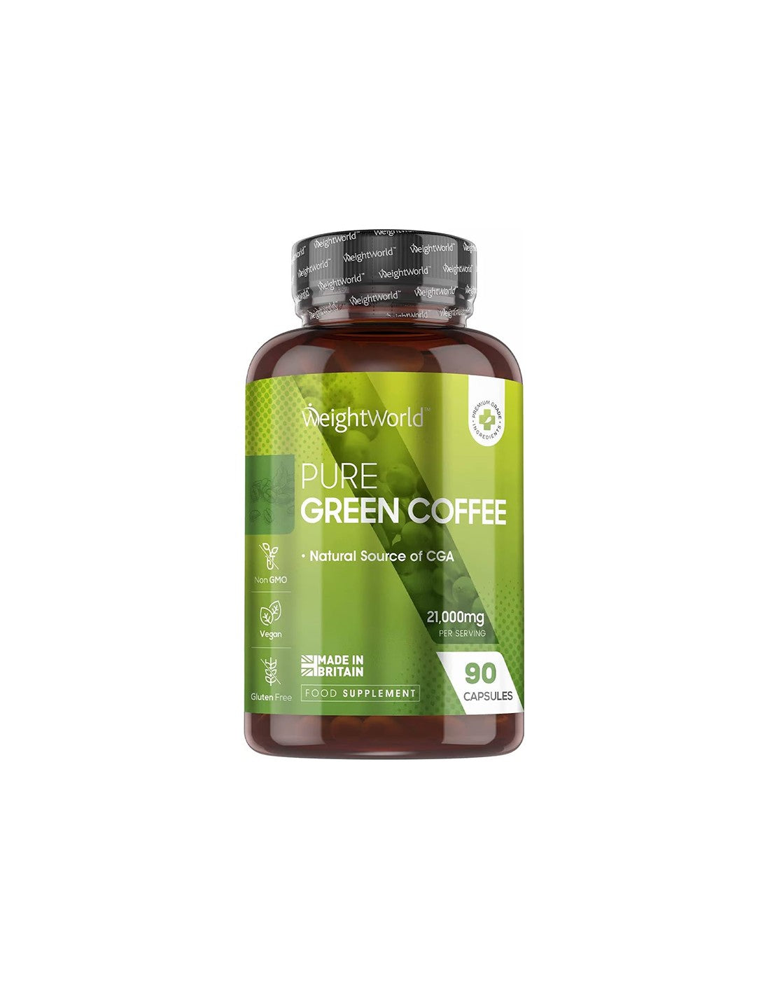 Weight Maintenance - Green Coffee, 90 Capsules Weight Worl - Nutra Best Europe