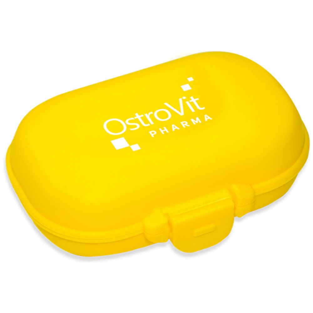 Ostrovit Pillbox / Box for capsules / Yellow - Nutra Best Europe