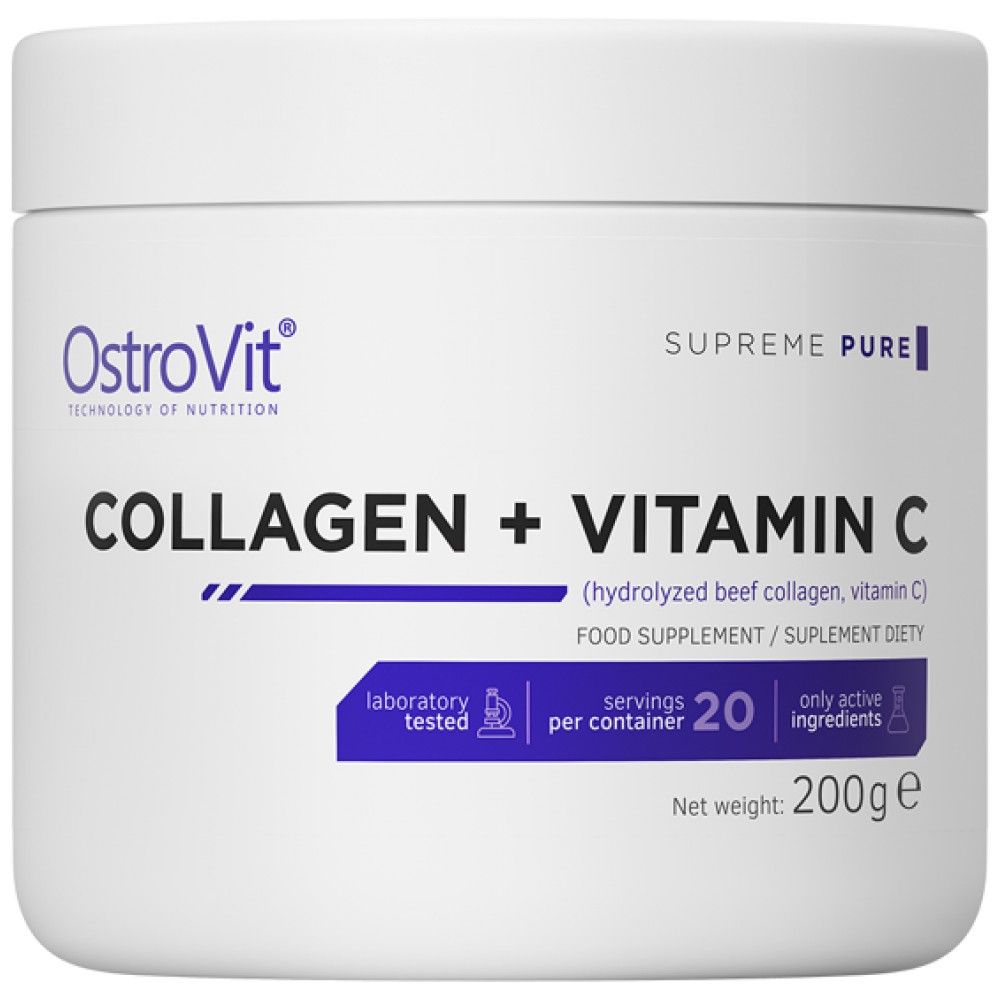 Collagen + Vitamin C / Powder - 200 grams - Nutra Best Europe