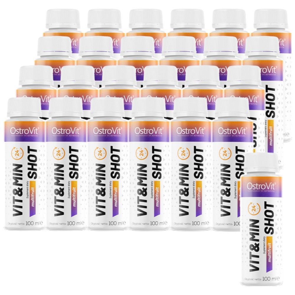 Vit&Min Shot | Multivitamin & Mineral Formula - 25 x 100 мл - Nutra Best Europe