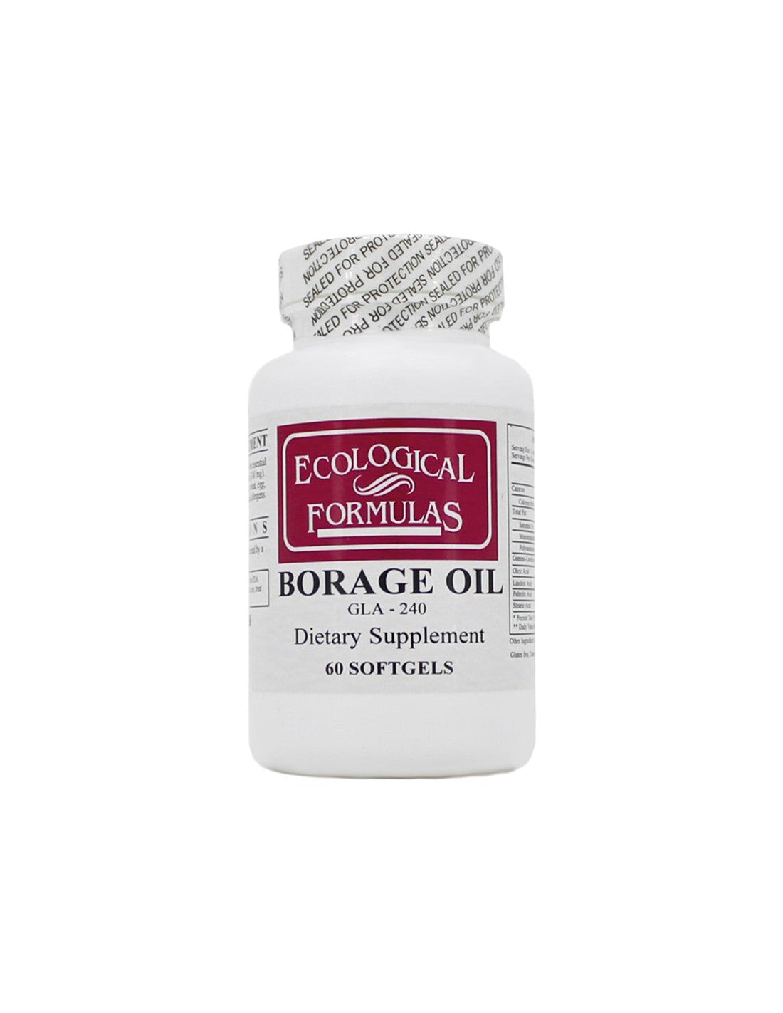 Borage (oil) GLA 240 - Hormonal Imbalance, Inflamed Skin and Arthritis, 60 Softgel Capsules - Nutra Best Europe