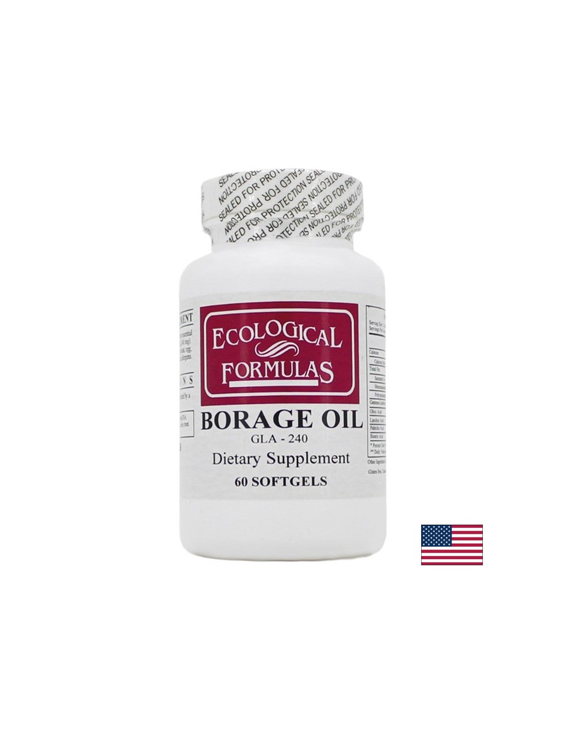 Borage (oil) GLA 240 - Hormonal Imbalance, Inflamed Skin and Arthritis, 60 Softgel Capsules - Nutra Best Europe
