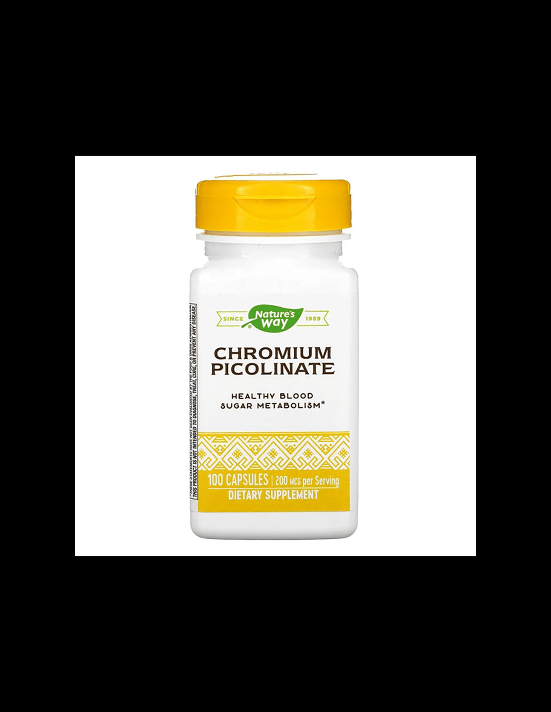 Suppresses appetite, normalizes blood sugar - Chromium picolinate, 200 µg x 100 capsules - Nutra Best Europe