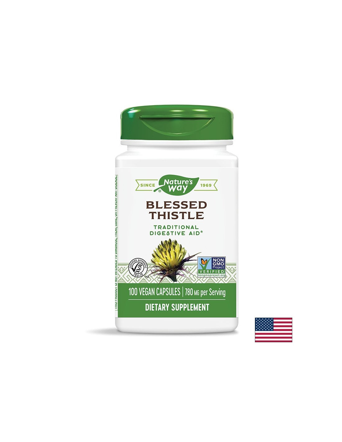 Blessed Thistle 390 mg - 100 capsules - Nutra Best Europe