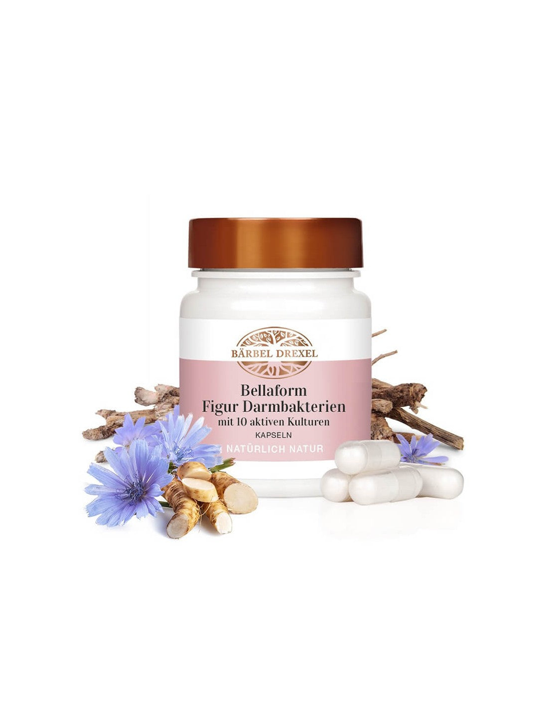 Probiotic mix, fiber & chromium for a slim figure - Bellaform, 6 billion active probiotics, 30 capsules - Nutra Best Europe