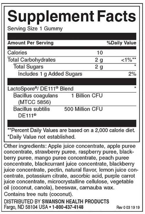 Probiotic Gummies - Fruity Frenzy 1.5 Billion CFU 90 gummies - Nutra Best Europe
