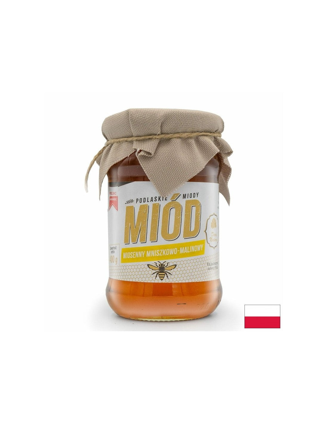 Dandelion and raspberry spring honey, 400 g Dary Natury - Nutra Best Europe