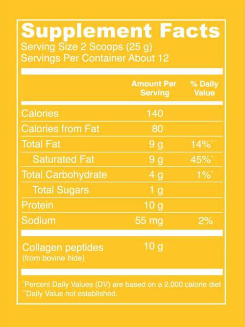 Collagen Creamer / Keto Coffee Collagen Peptides - 293 grams - Nutra Best Europe