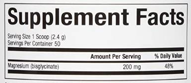 Magnesium Bisglycinate Powder - 120 grams - Nutra Best Europe