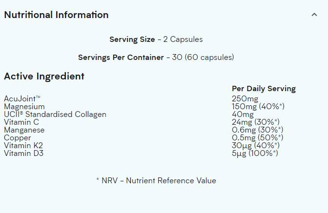 The Joint 60 capsules - Nutra Best Europe