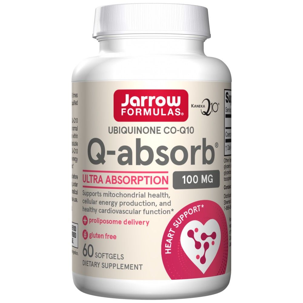 Q-Absorb-Q10 100 mg - 120 Gel capsules - Nutra Best Europe