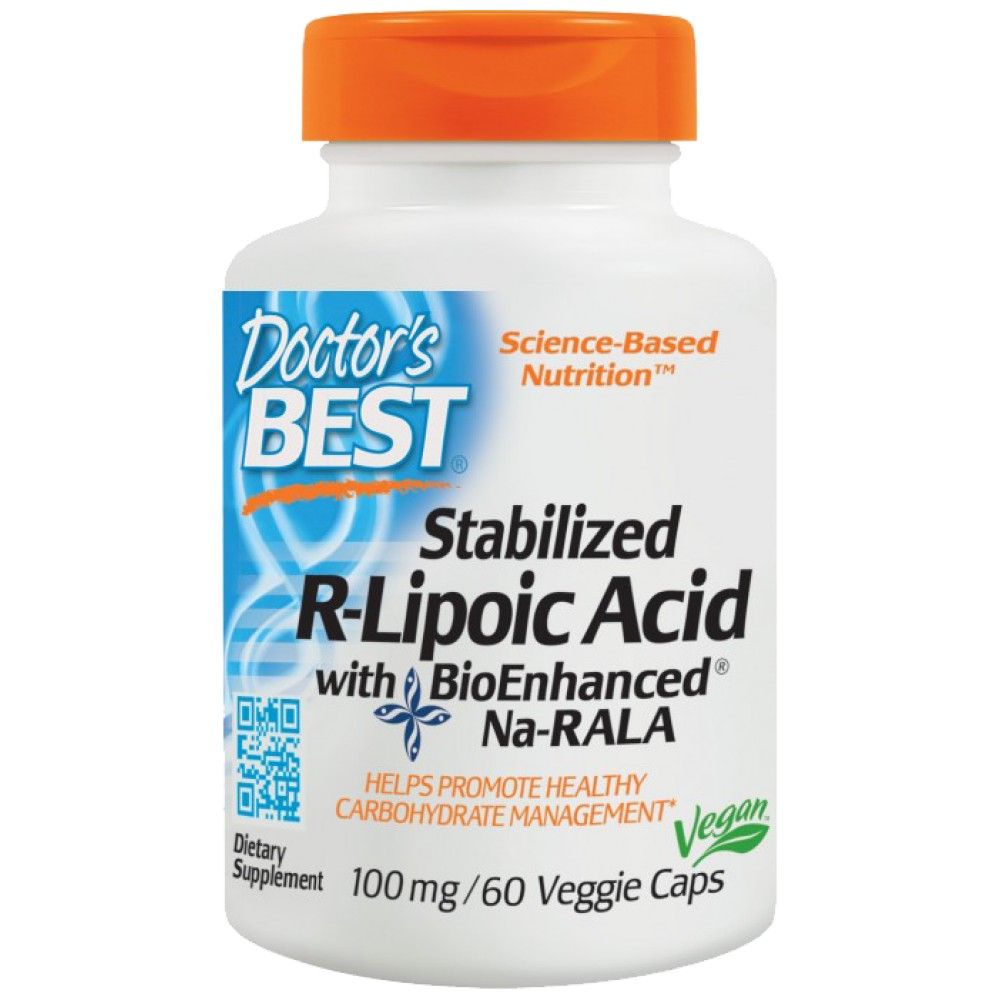 BEST R-Lipoic Acid / Stabilized NA-R-ALA 100 mg - 60 capsules - Nutra Best Europe