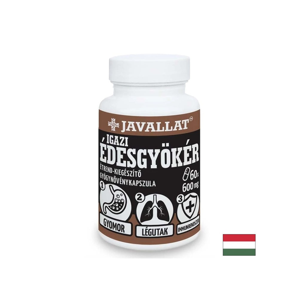 Upset stomach, gastritis and heartburn - Licorice, 550 mg x 60 capsules - Nutra Best Europe