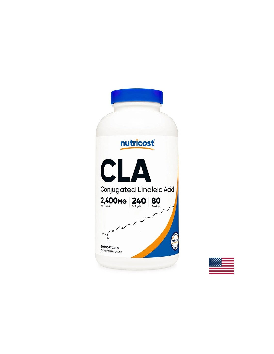 Weight Reduction - CLA / Conjugated Linoleic Acid, 800 mg x 240 softgel capsules - Nutra Best Europe