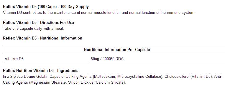 Vitamin D3 100 capsules - Nutra Best Europe
