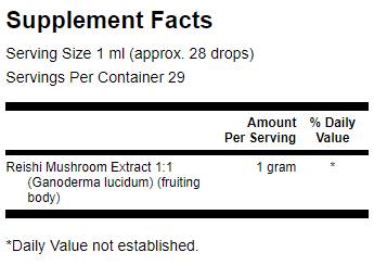 Reishi Mushroom Liquid Extract (Alcohol- & Sugar-Free) - 29.6 ml - Nutra Best Europe